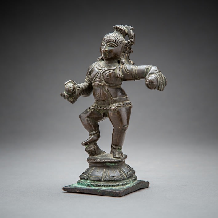 Bronze Figure of a Dancing Krishna, 1700 CE - 1800 CE