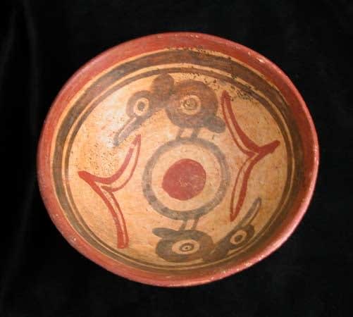 Mayan Painted Terracotta Bowl, 500 CE - 900 CE