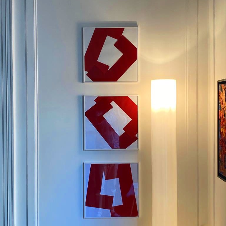 Vera Molnár, 2 rouges C, 2019