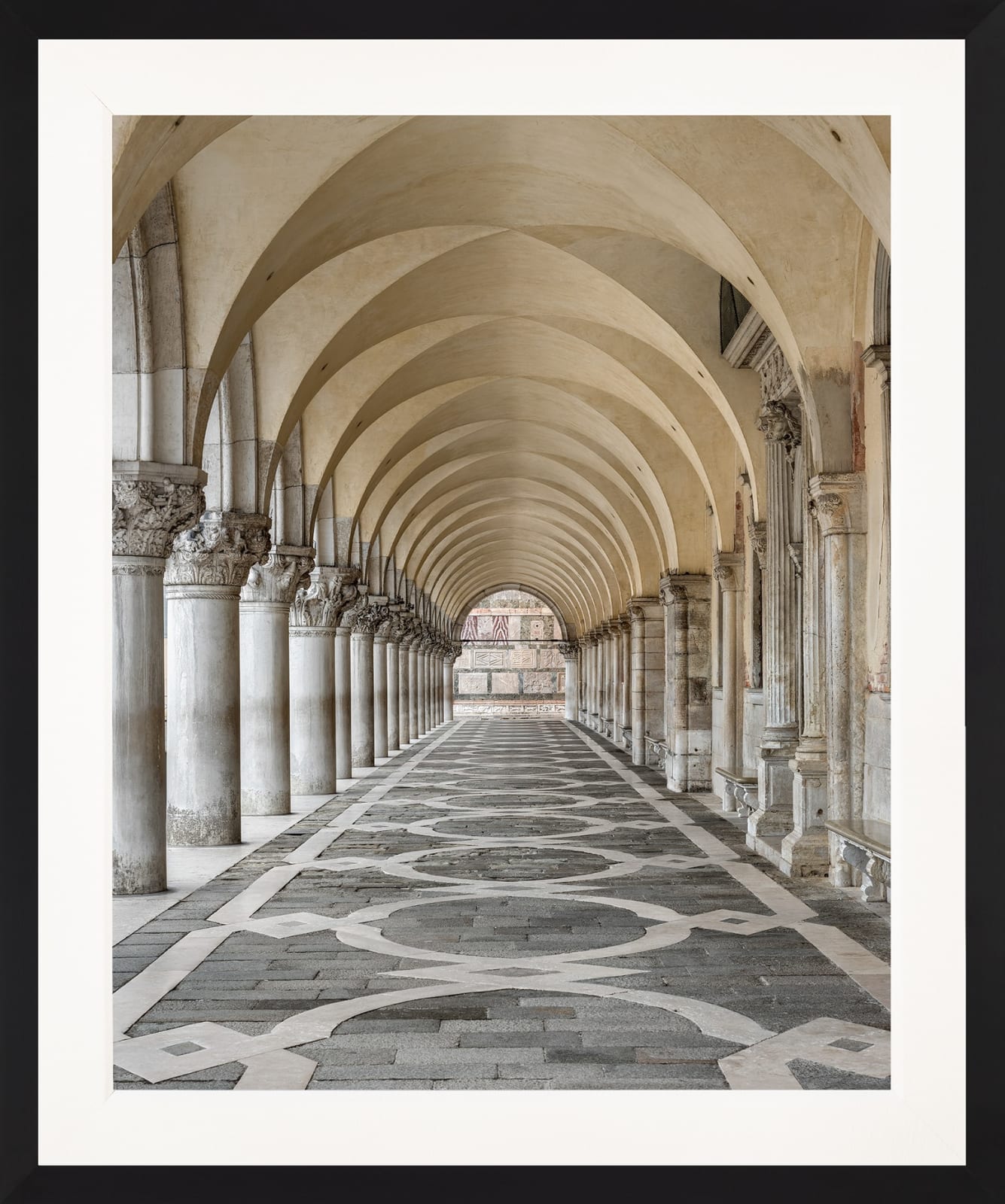 Mario Basner, Doge Palace, Classic Black Frame, White Liner