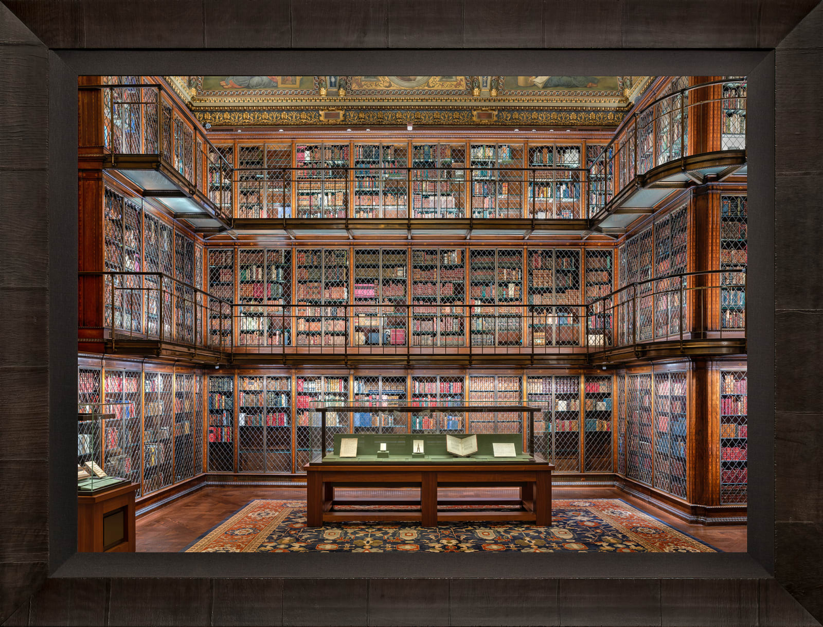 Mario Basner, Morgan Library II, Tabacchino Frame, Dark Ash, Black Liner