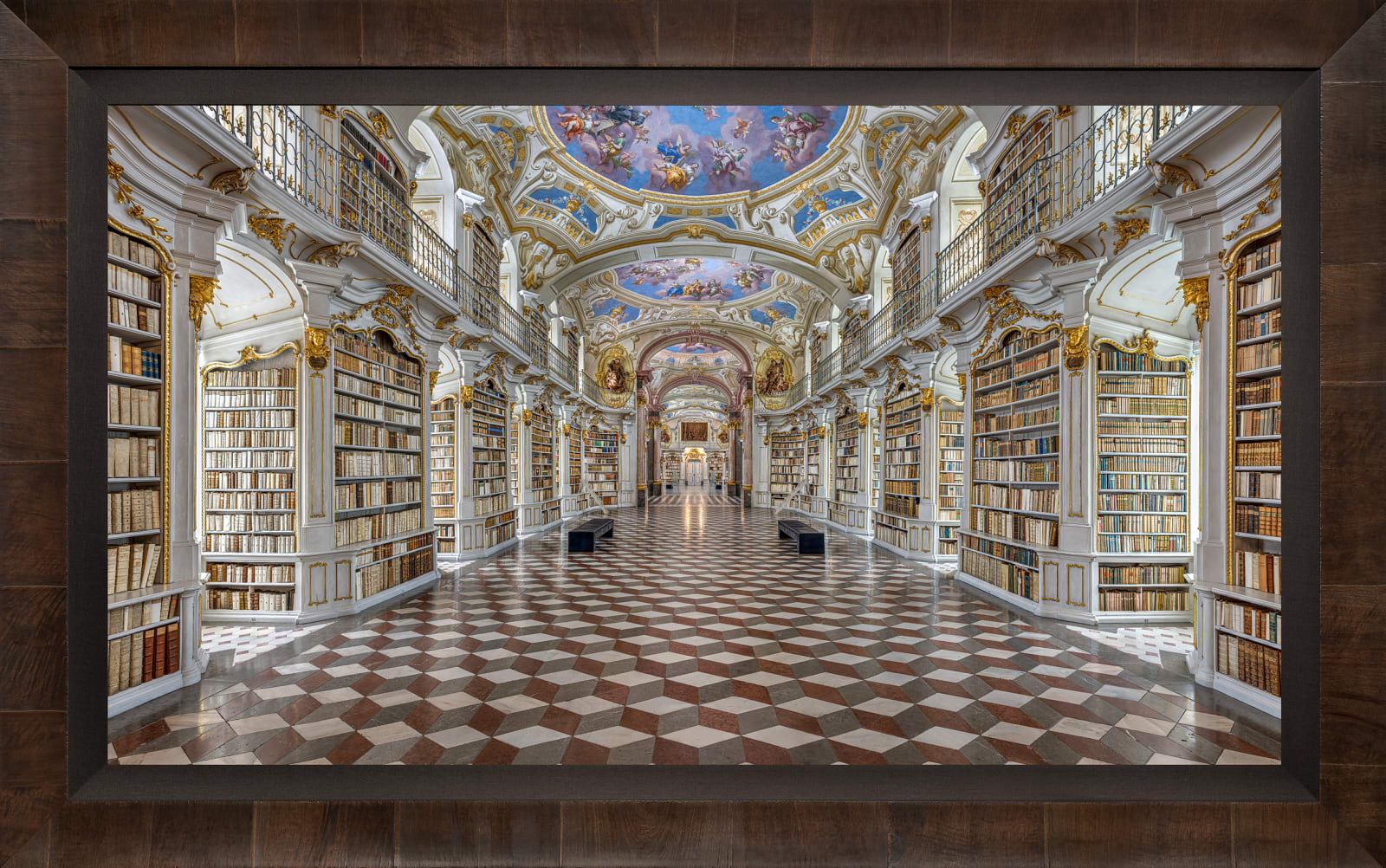Mario Basner, Admont Abbey, Tabacchino Frame, Cigar Leaf, Black Liner, 2019
