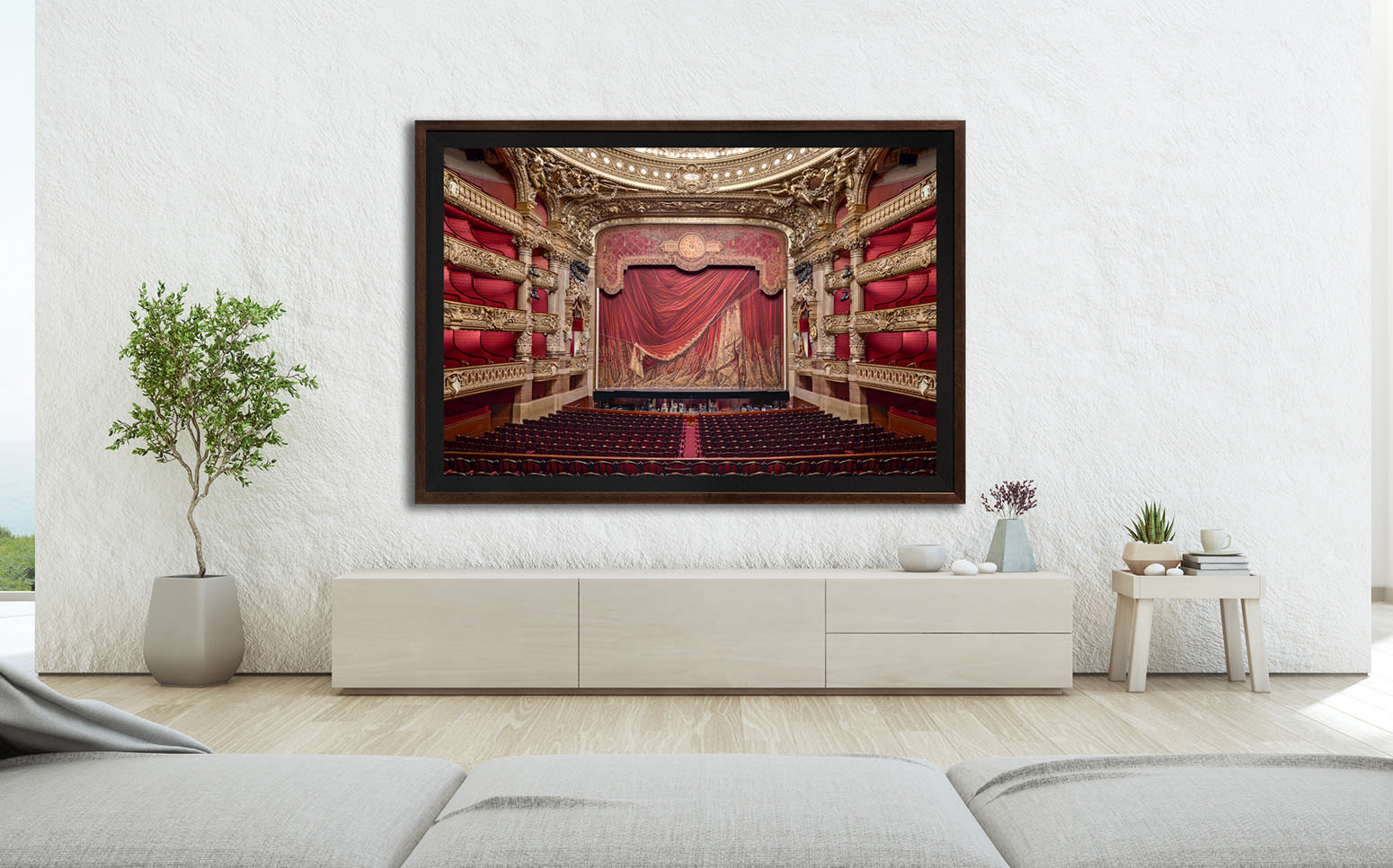 Mario Basner, A Night At The Opera, Classic Brown Frame, Black Liner