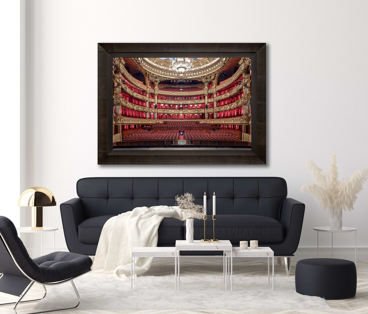 Mario Basner, Paris Opera House, Tabacchino Frame, Dark Ash, Black Liner