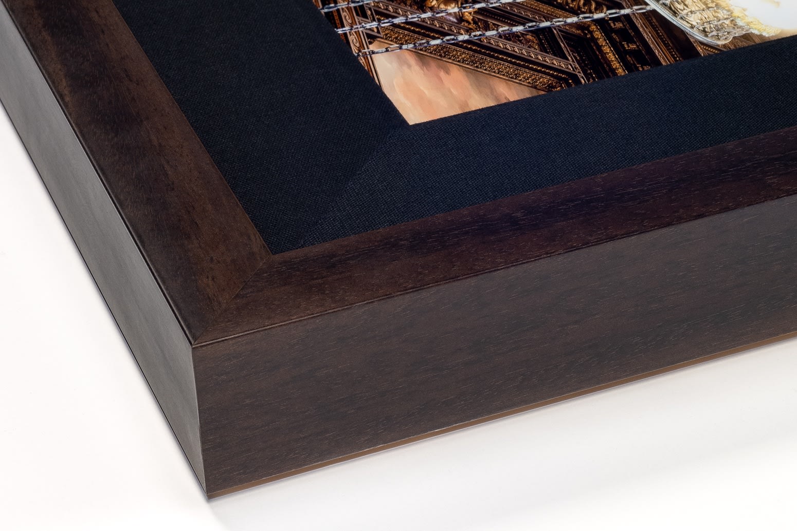 Mario Basner, Biblioteca Marucelliana, Classic Brown Frame, Black Liner