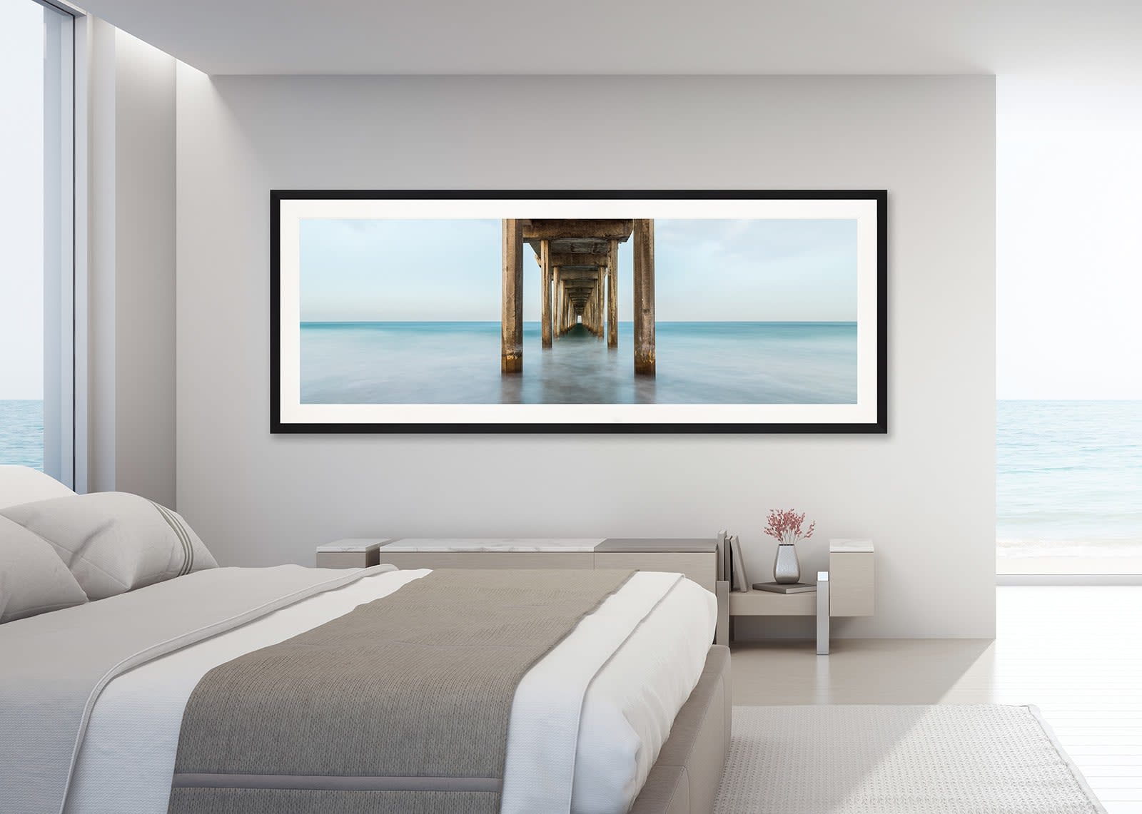 Mario Basner, Tomorrow, Classic Black Frame, White Liner