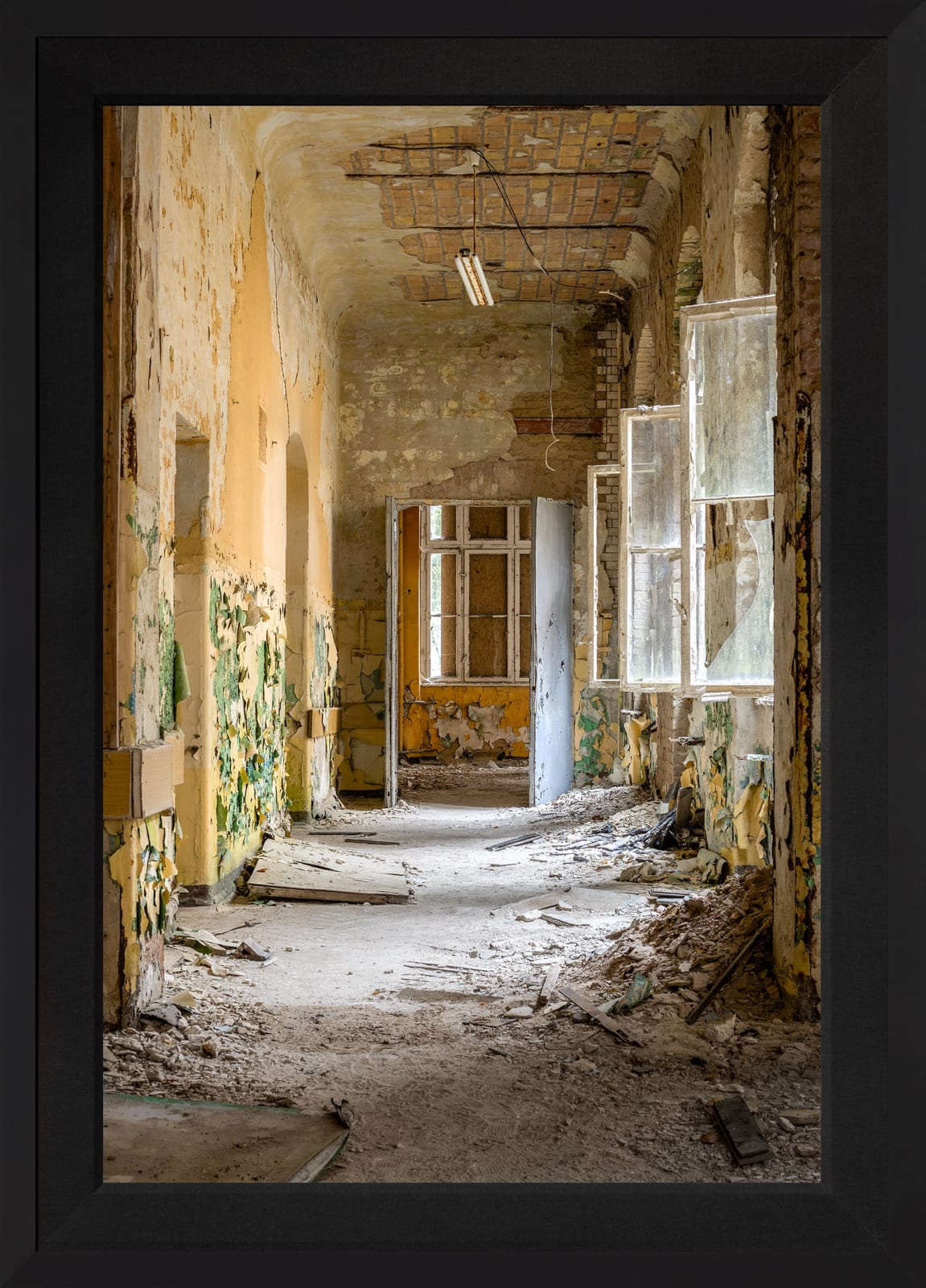 Mario Basner, Remnants of Time, Classic Satin Black Frame, Black Liner