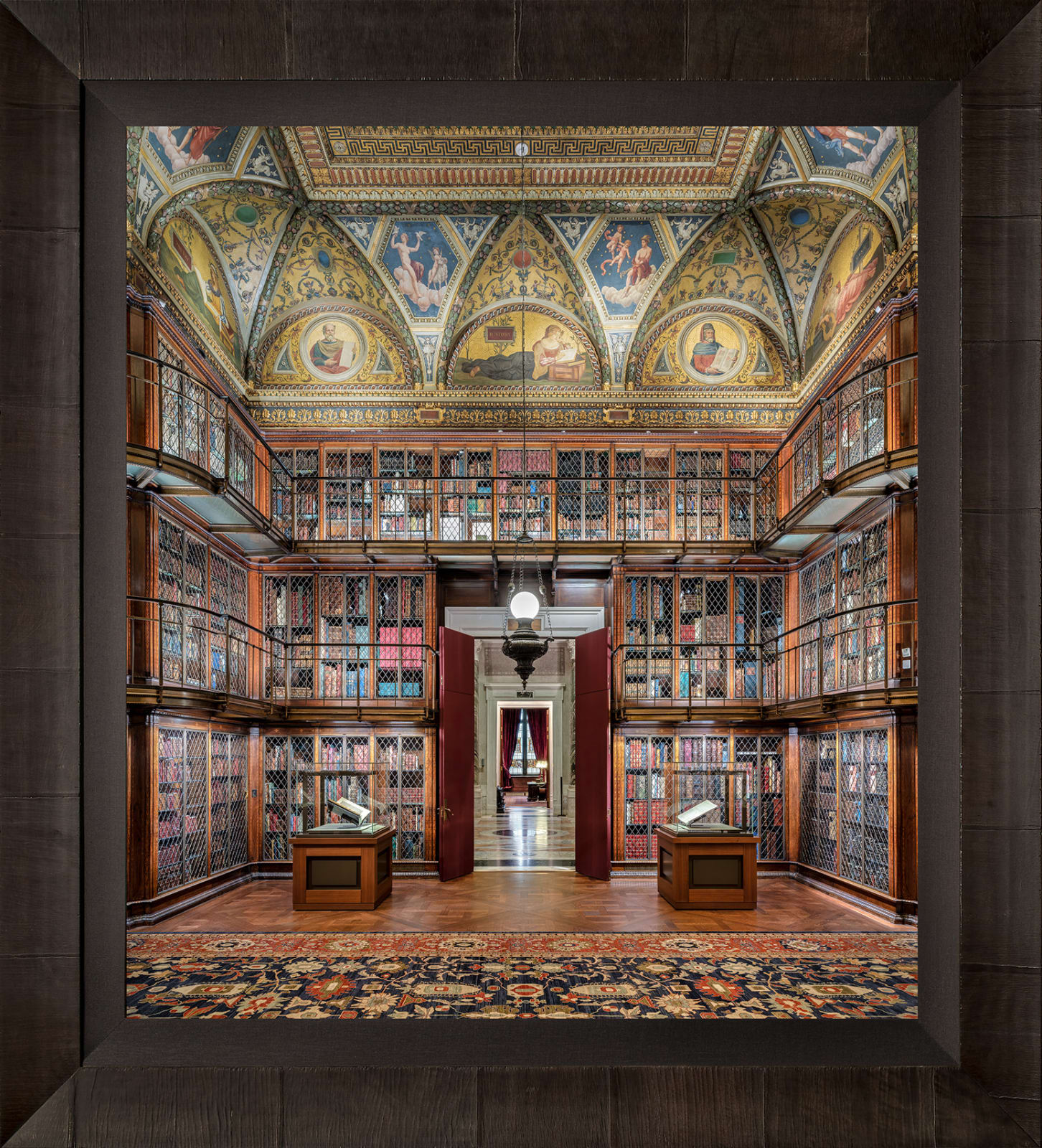 Mario Basner, Morgan Library I, Tabacchino Frame, Dark Ash, Black Liner