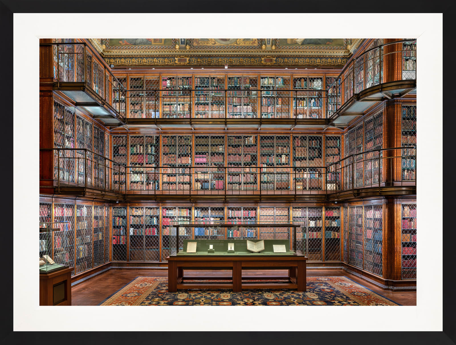 Mario Basner, Morgan Library II, Classic Black Frame, White Liner