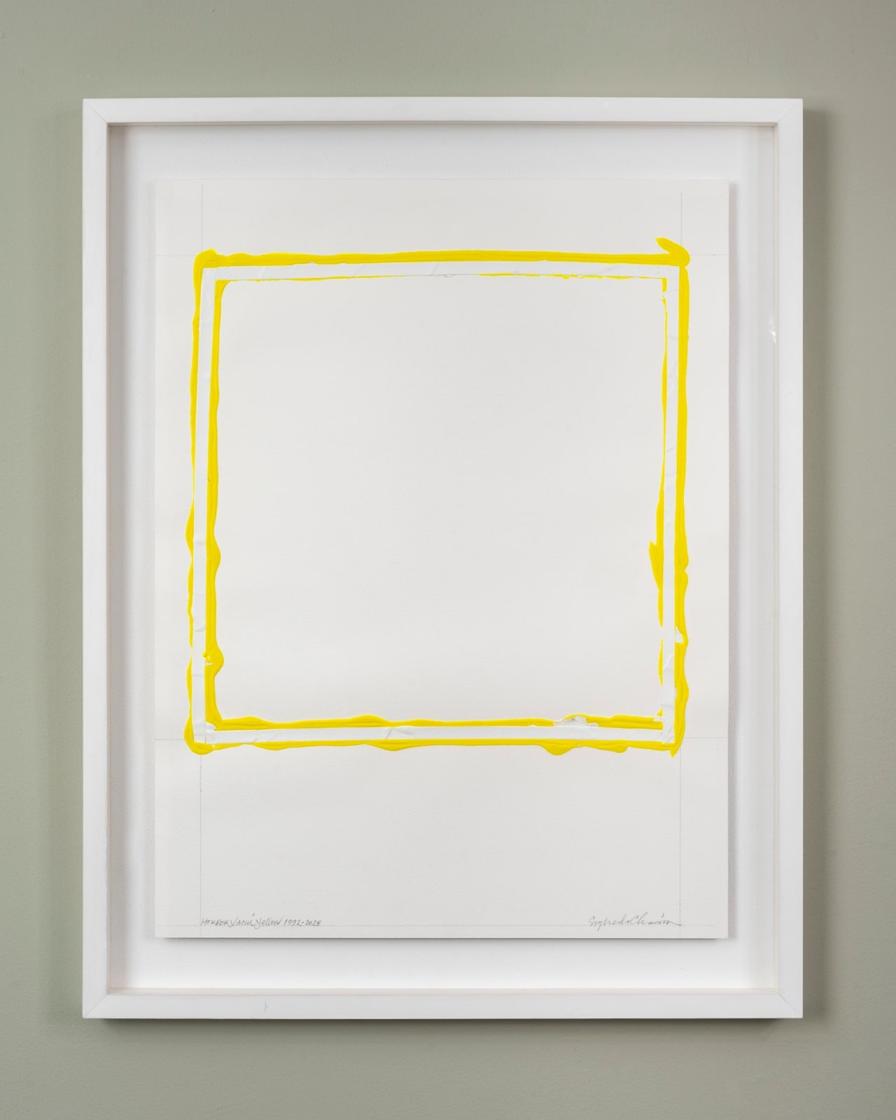 Sigfredo Chacón, Horror vacui yellow, 1992-2025