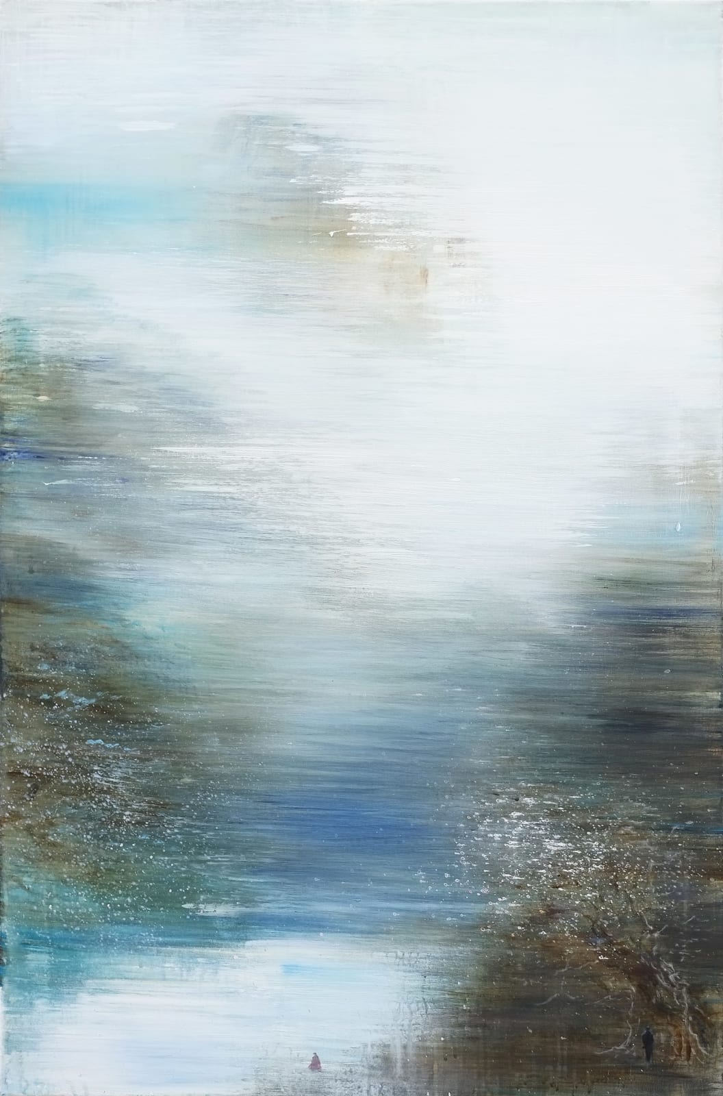 Xianwei Zhu, Floating Clouds and flowing waters No. 1, 2022