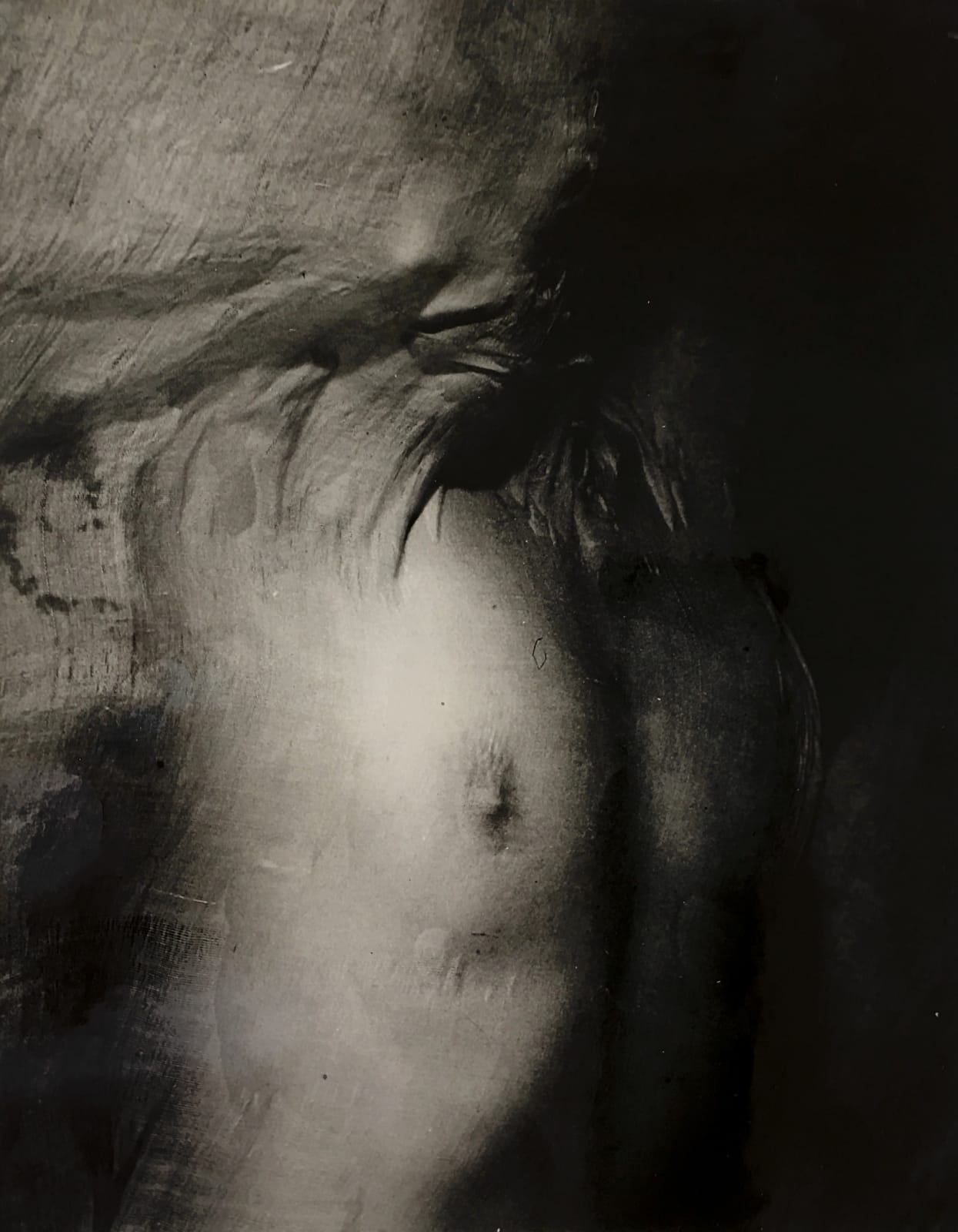 Erwin Blumenfeld, Nude Under Wet Silk, 1937