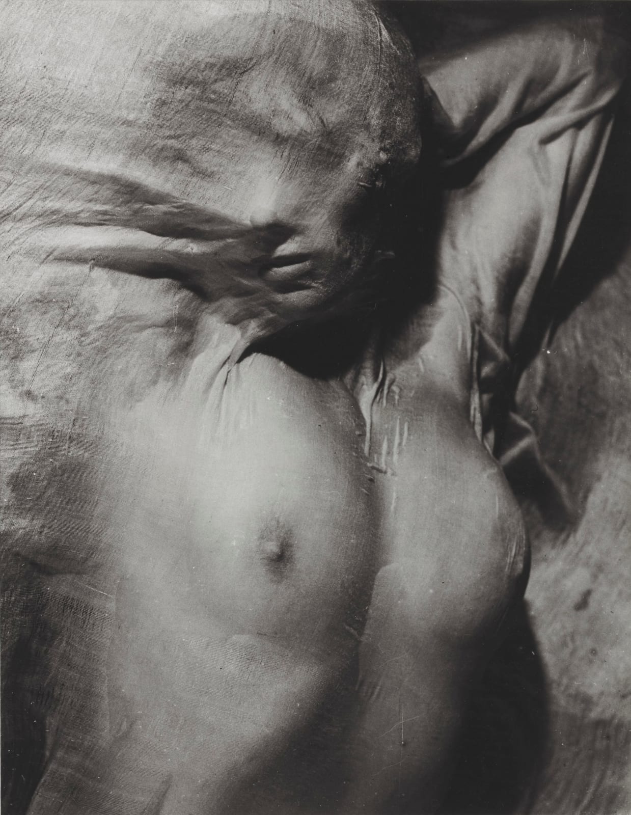 Erwin Blumenfeld, Nude Under Wet Silk, 1937