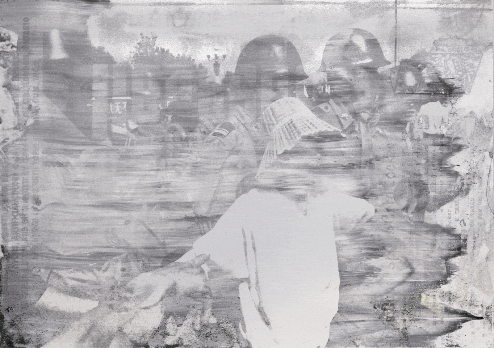 Hank Willis Thomas, Women Hold up Half the Sky (White and Black on White), 2018