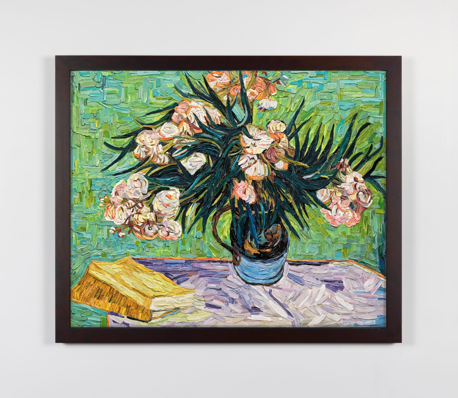Vik Muniz, Oleanders, after Vincent van Gogh (Brushstrokes), 2025