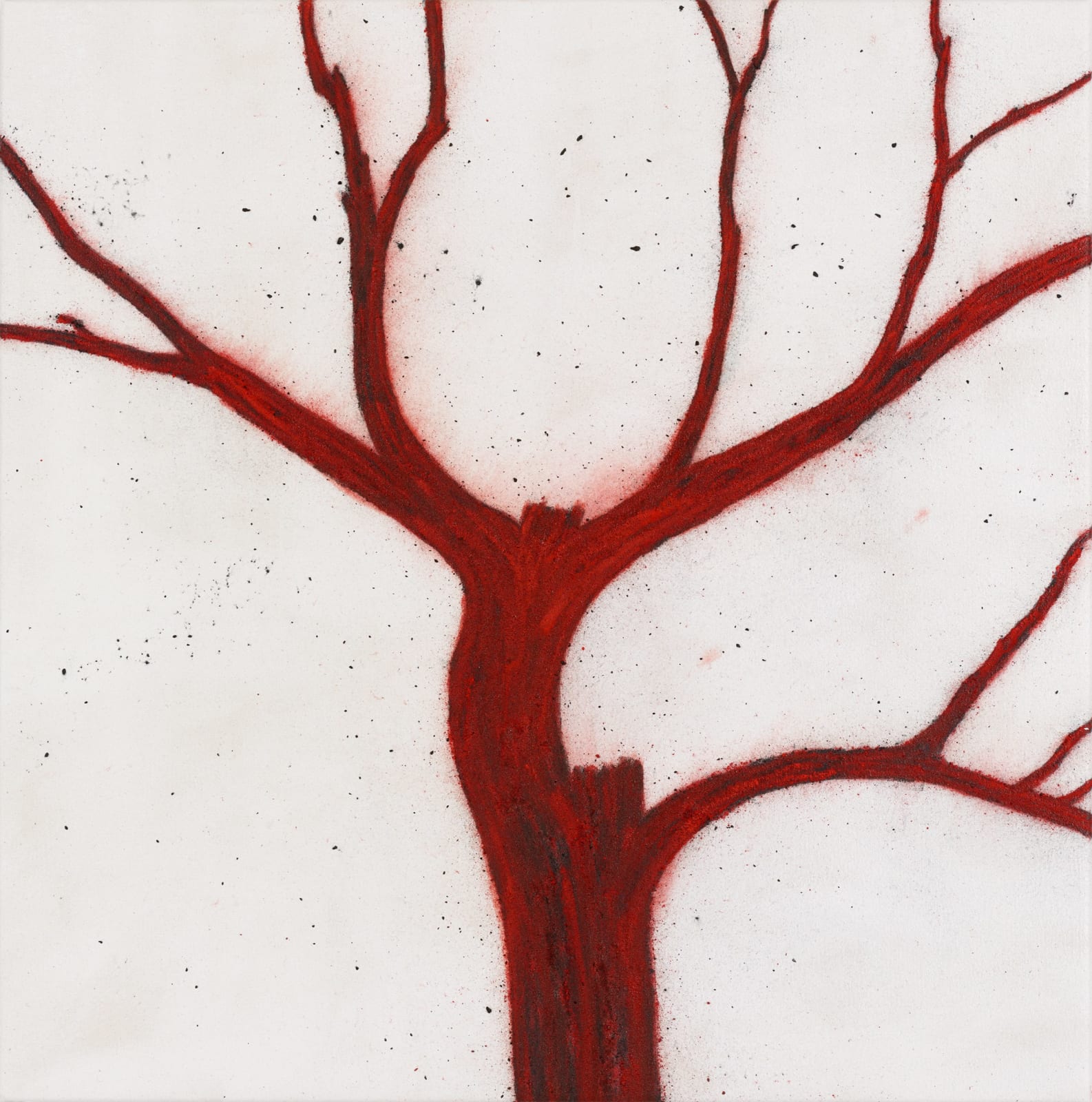 Tony Bevan, Epistrophy Red White (PC2226), 2022