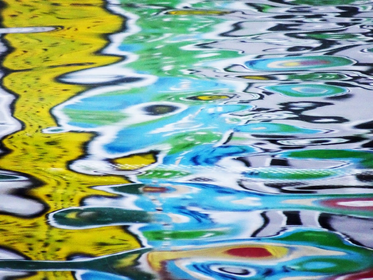 Kitty Chou, Yellow, Blue & White #1, 2016