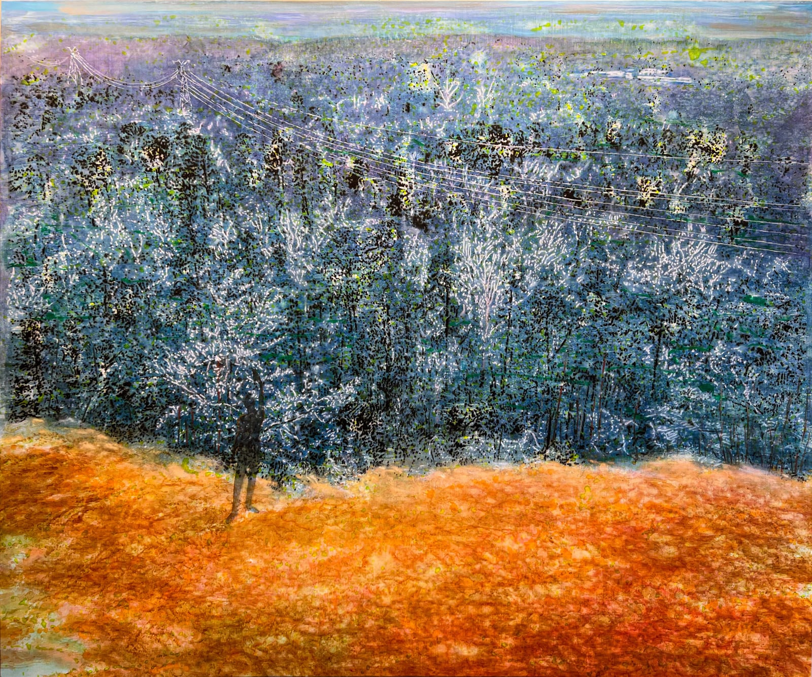 Ena Swansea, red clay cliff, 2022