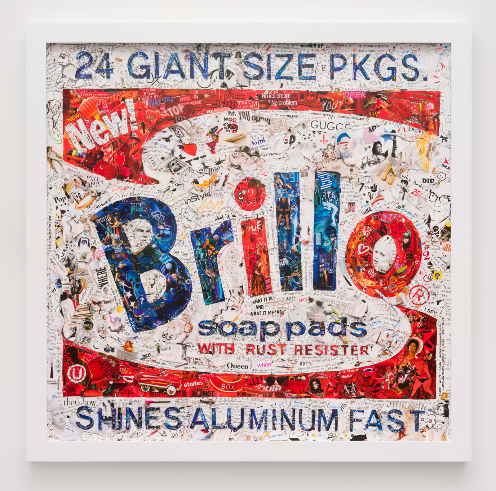 Vik Muniz, Brillo Box, after Andy Warhol (Pictures of Magazines), 2015/2022