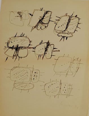 Lucio Fontana, Studi per sculture, 1954