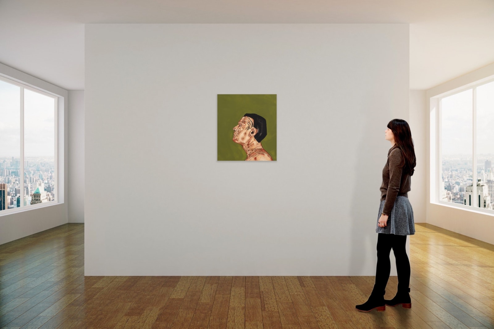 Tony Bevan, Self Portrait (PC9213), 1992