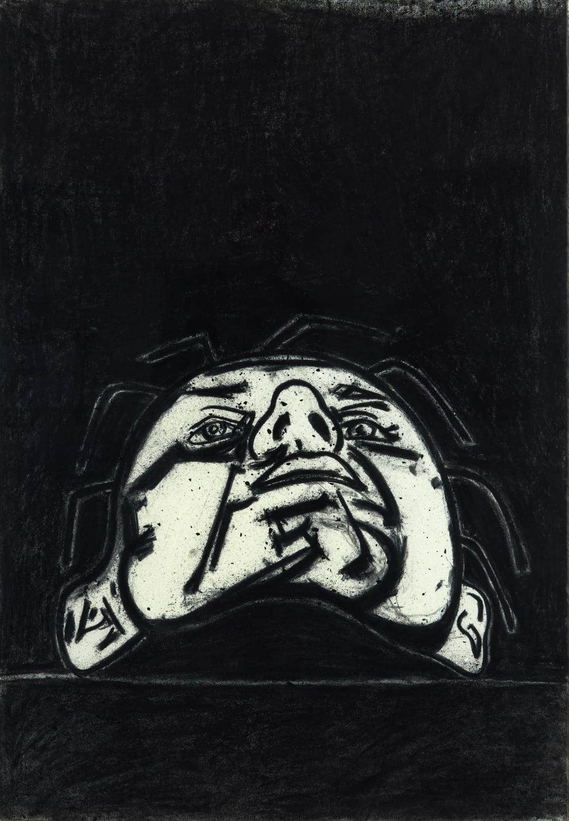 Tony Bevan, Head Horizon, 1996