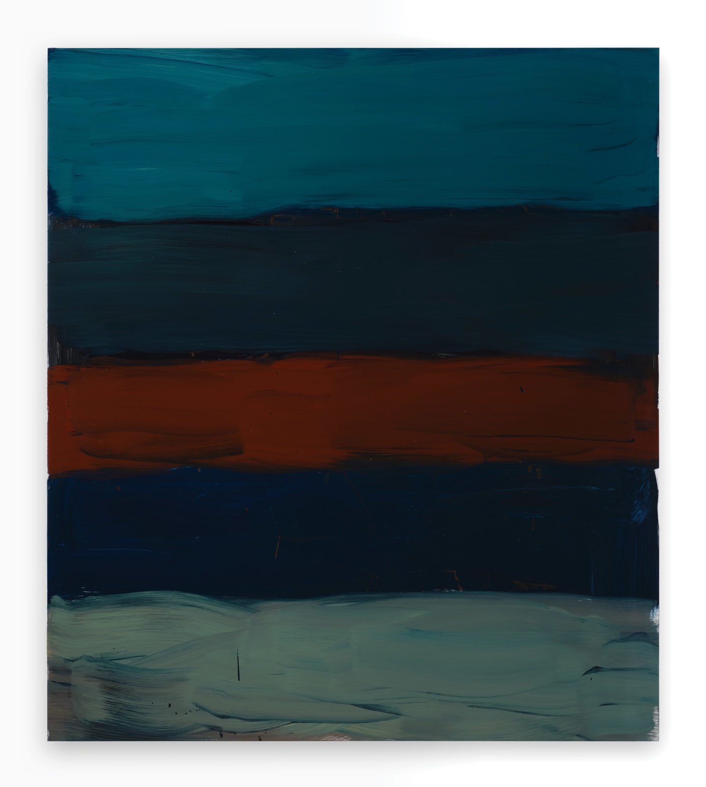 Sean Scully, Landline Blue Gray Red, 2023