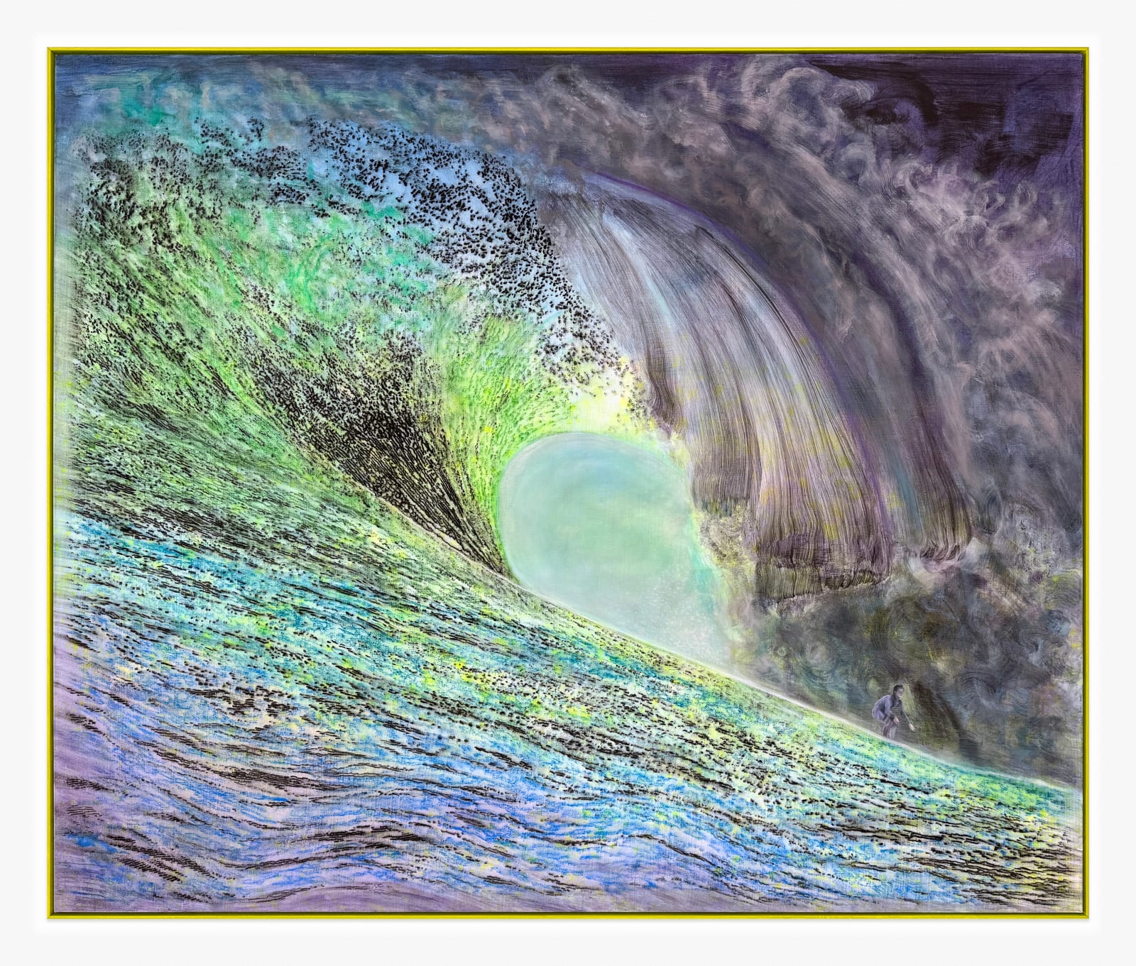 Ena Swansea, green wave, 2023