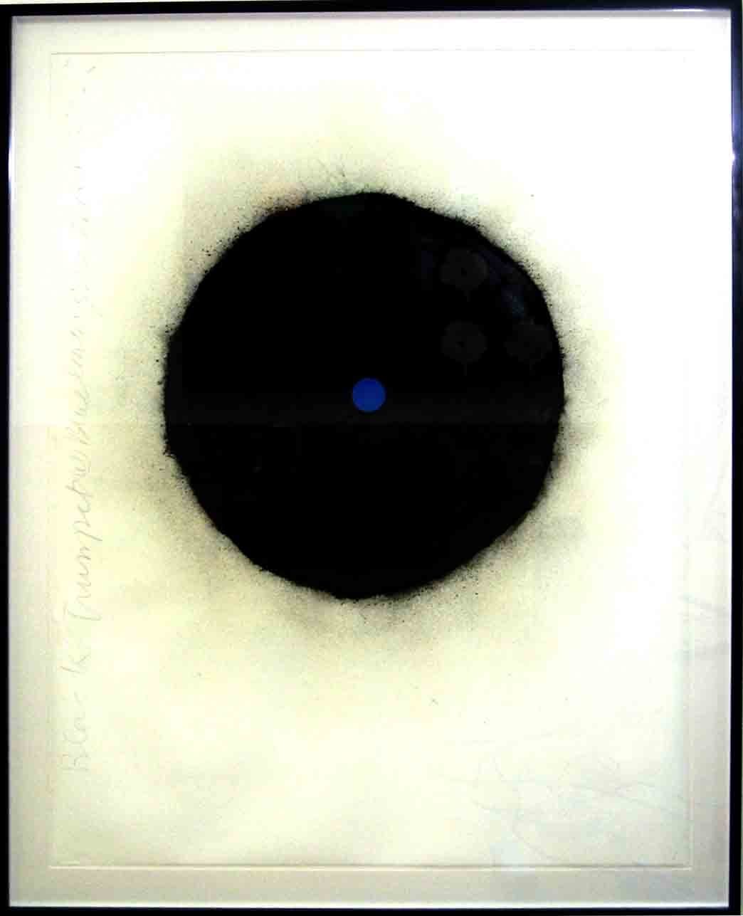 Donald Sultan, Black Trumpet with Blue Center June 3 2009, 2009