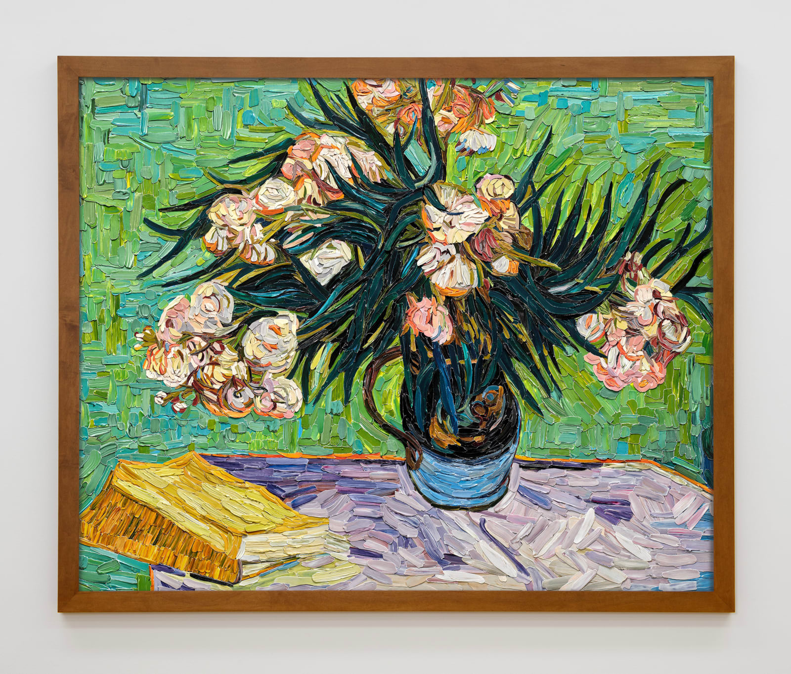 Vik Muniz, Oleanders, after Vincent van Gogh (Brushstrokes), 2025