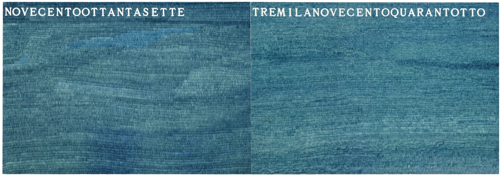 Alighiero Boetti, La Metà e il Doppio, 1974