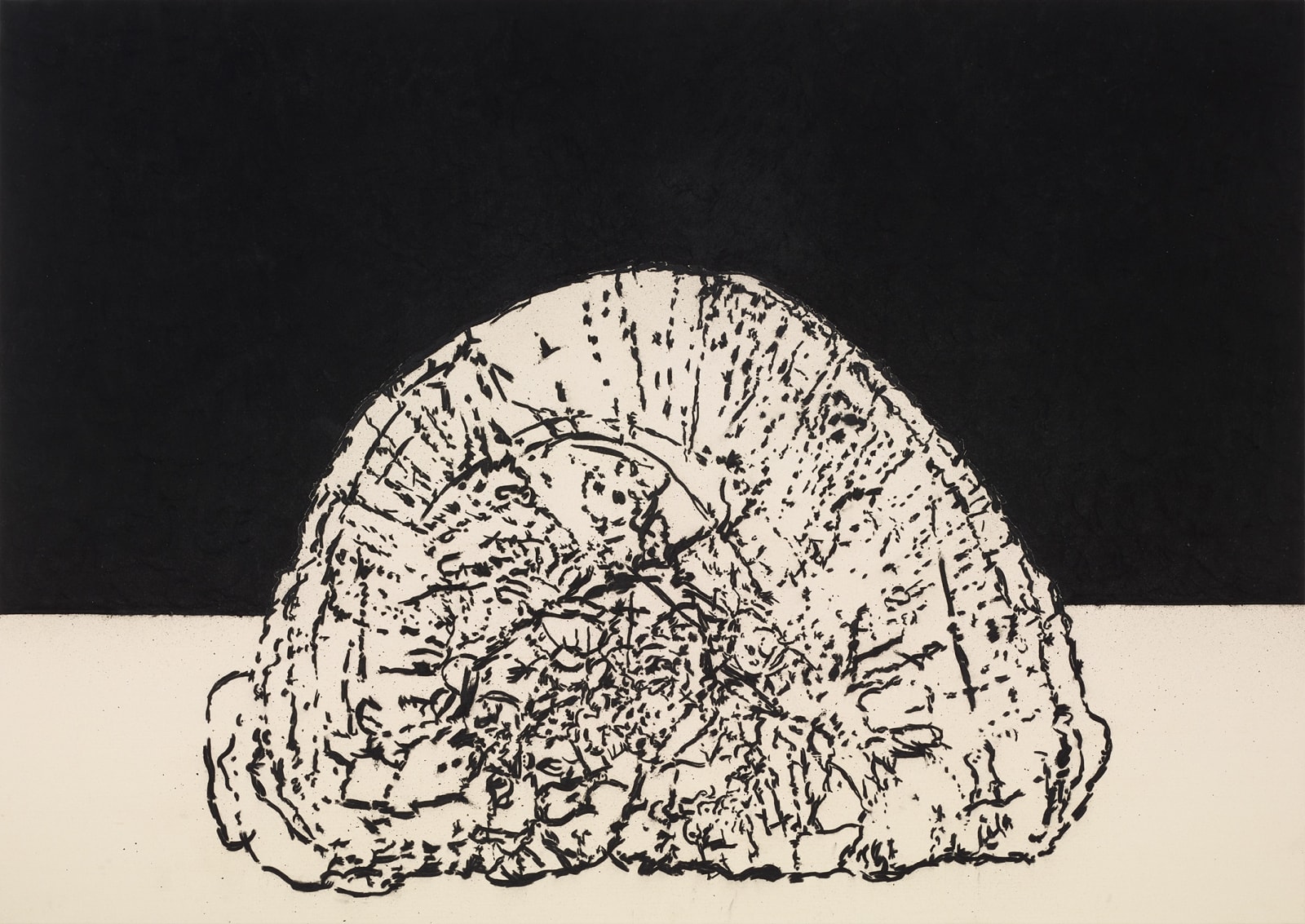 Tony Bevan, Self Portrait Horizon (PC1913), 2019