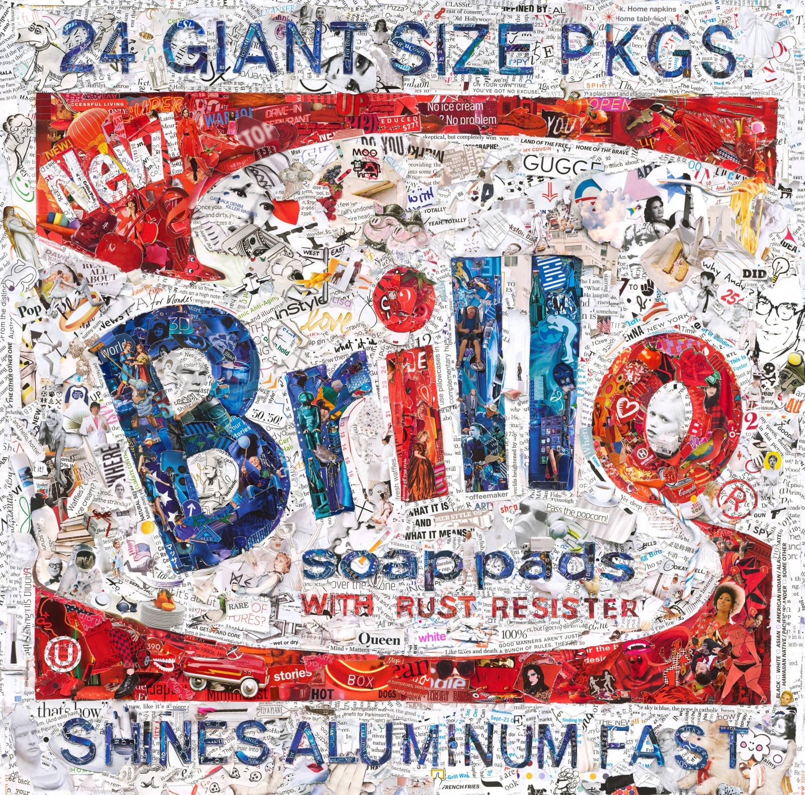 Vik Muniz, Brillo Box, after Andy Warhol (Pictures of Magazines), 2015/2022