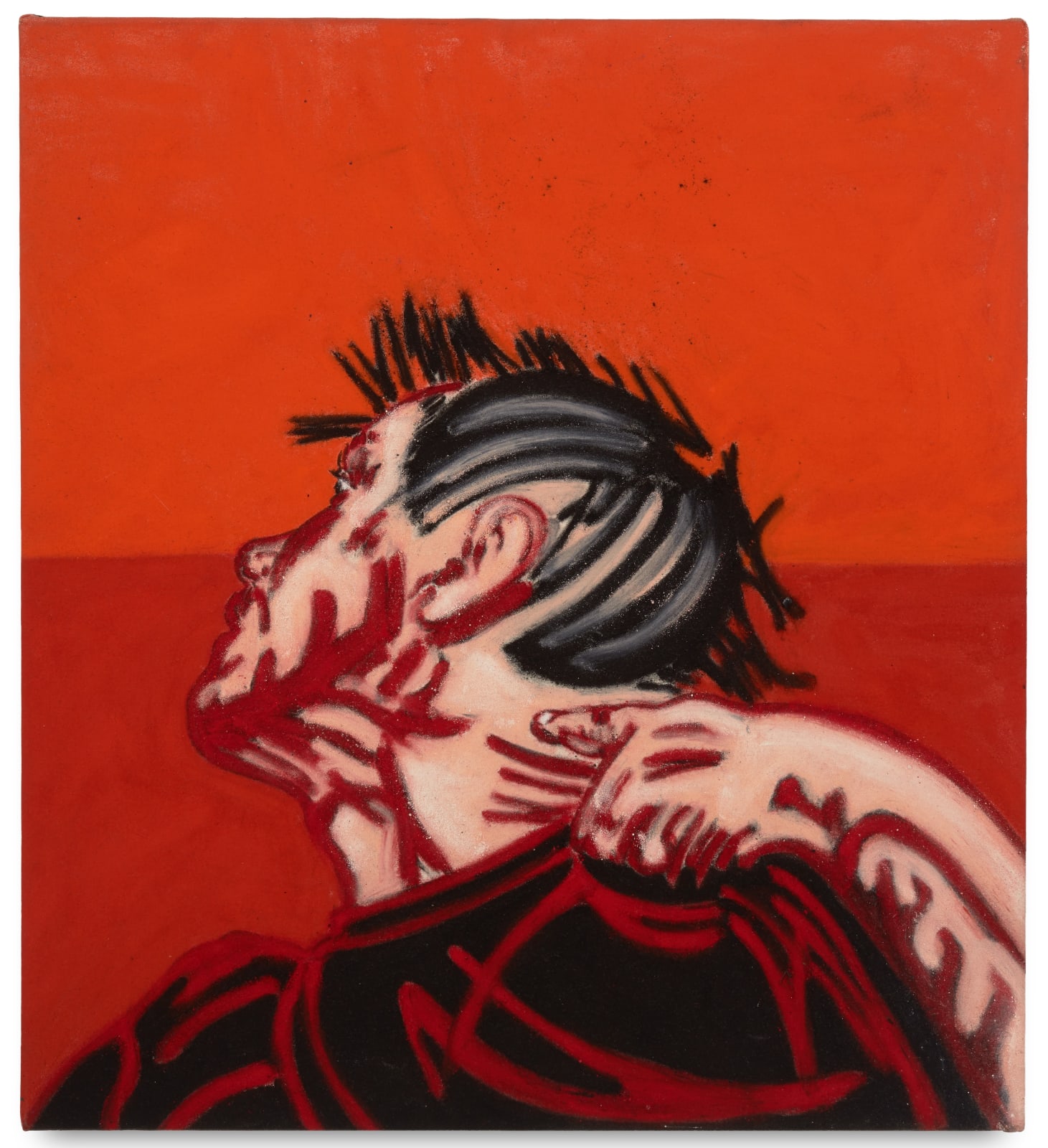Tony Bevan, Self Portrait Neck (PC885), 1988