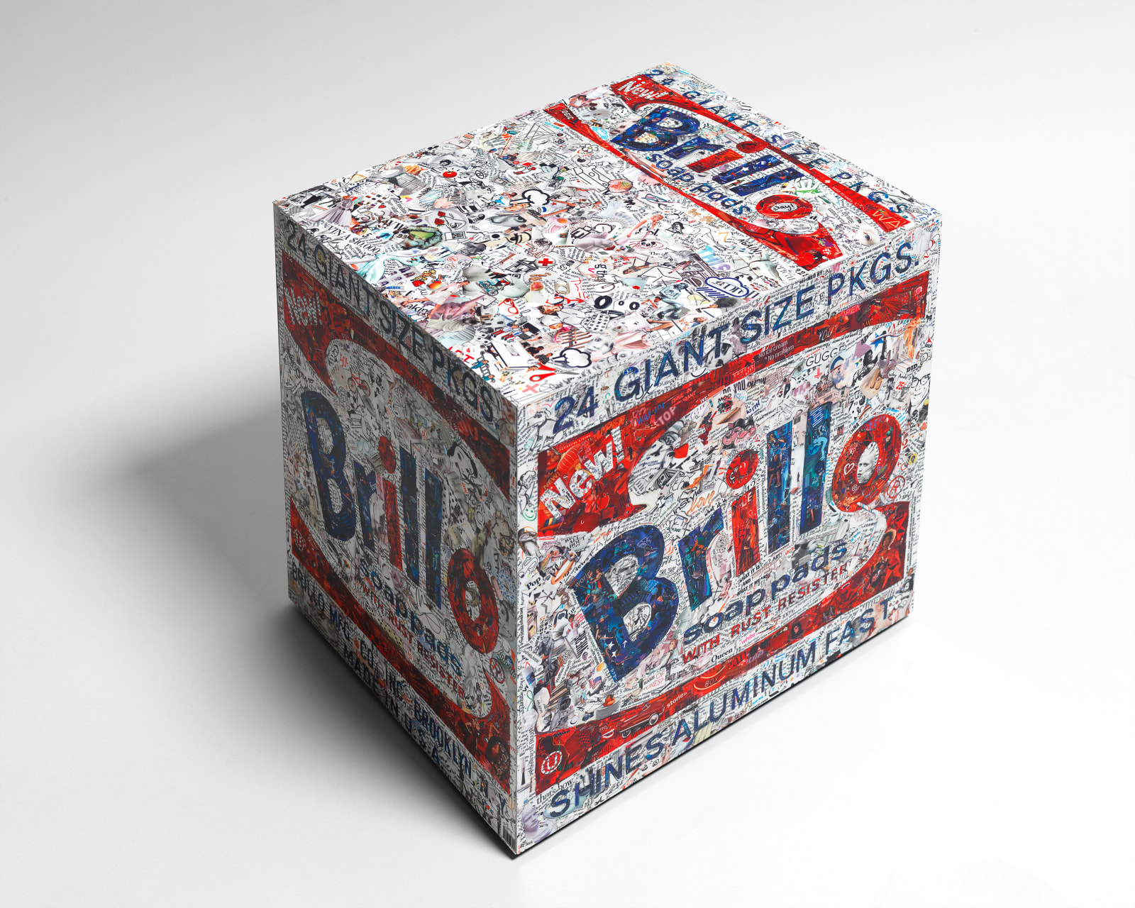 Vik Muniz, Brillo Box, after Warhol (Pictures of Magazines 2), 2015