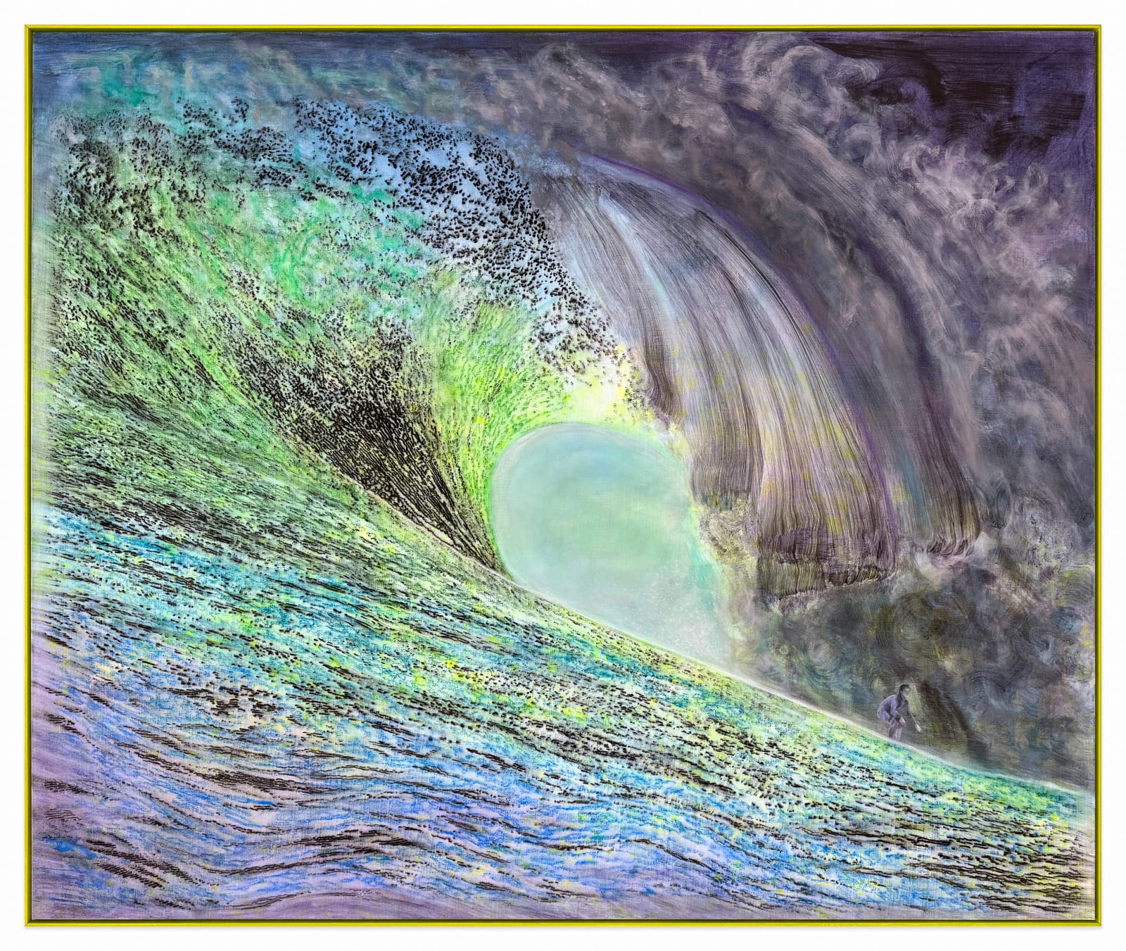 Ena Swansea, green wave, 2023