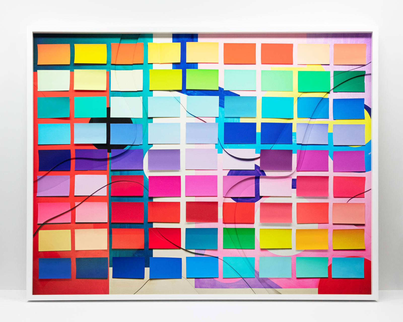 Vik Muniz, Messy Colour Grid (Handmade), 2019