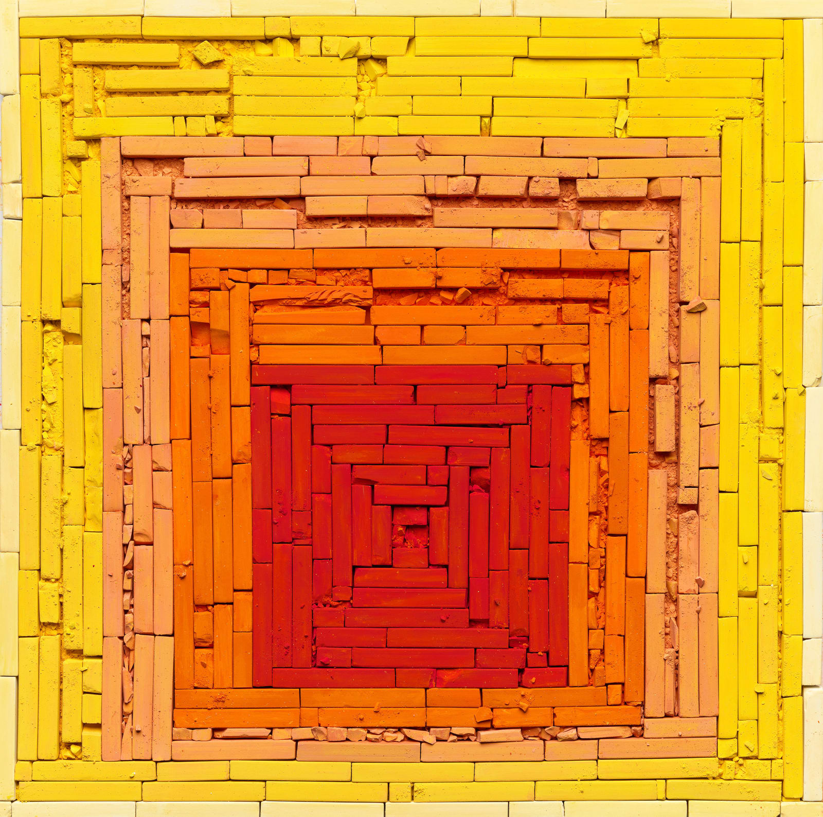 Vik Muniz, Metachrome (Homage to the Square: Glow, after Joseph Albers), 2016