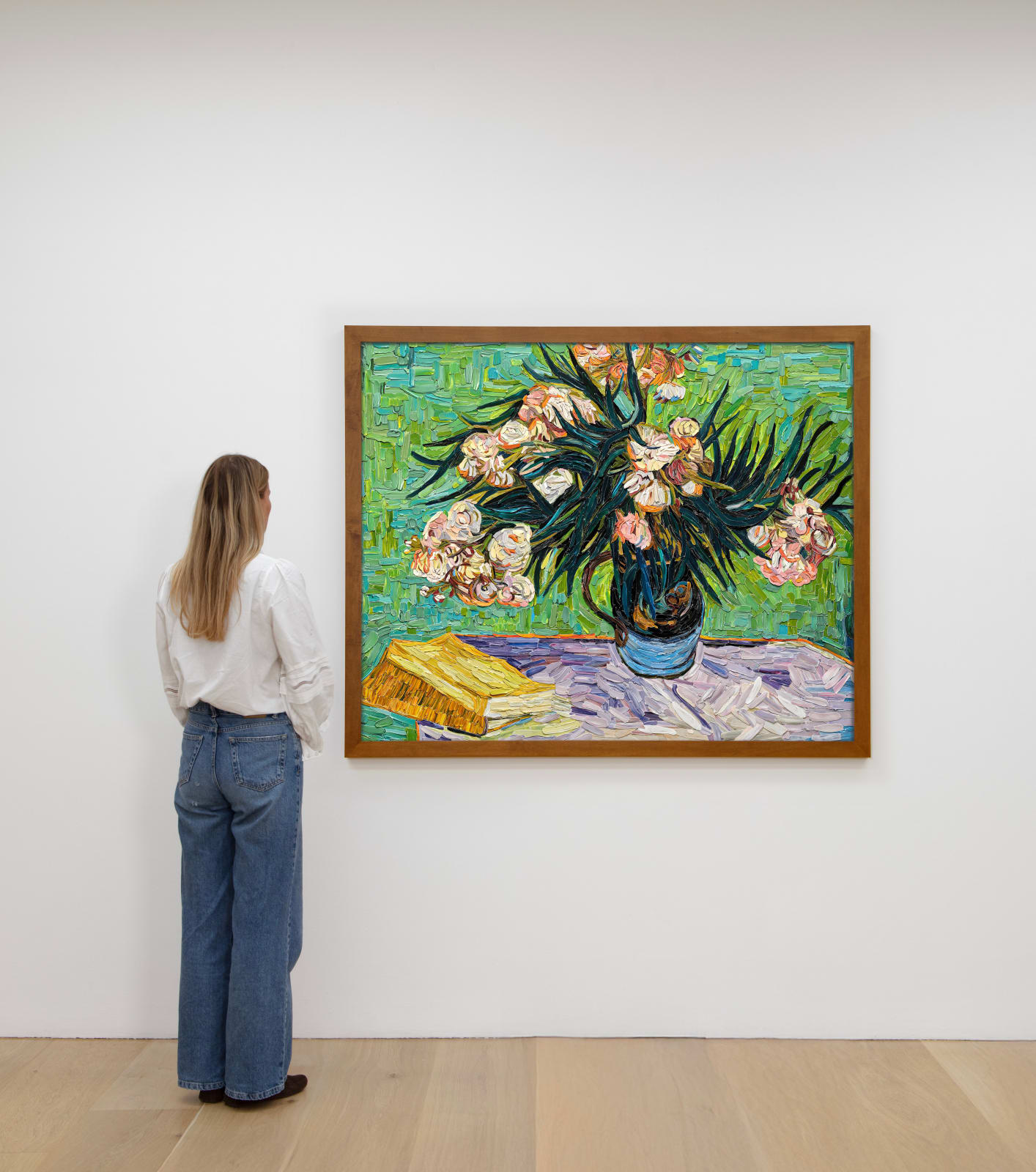 Vik Muniz, Oleanders, after Vincent van Gogh (Brushstrokes), 2025