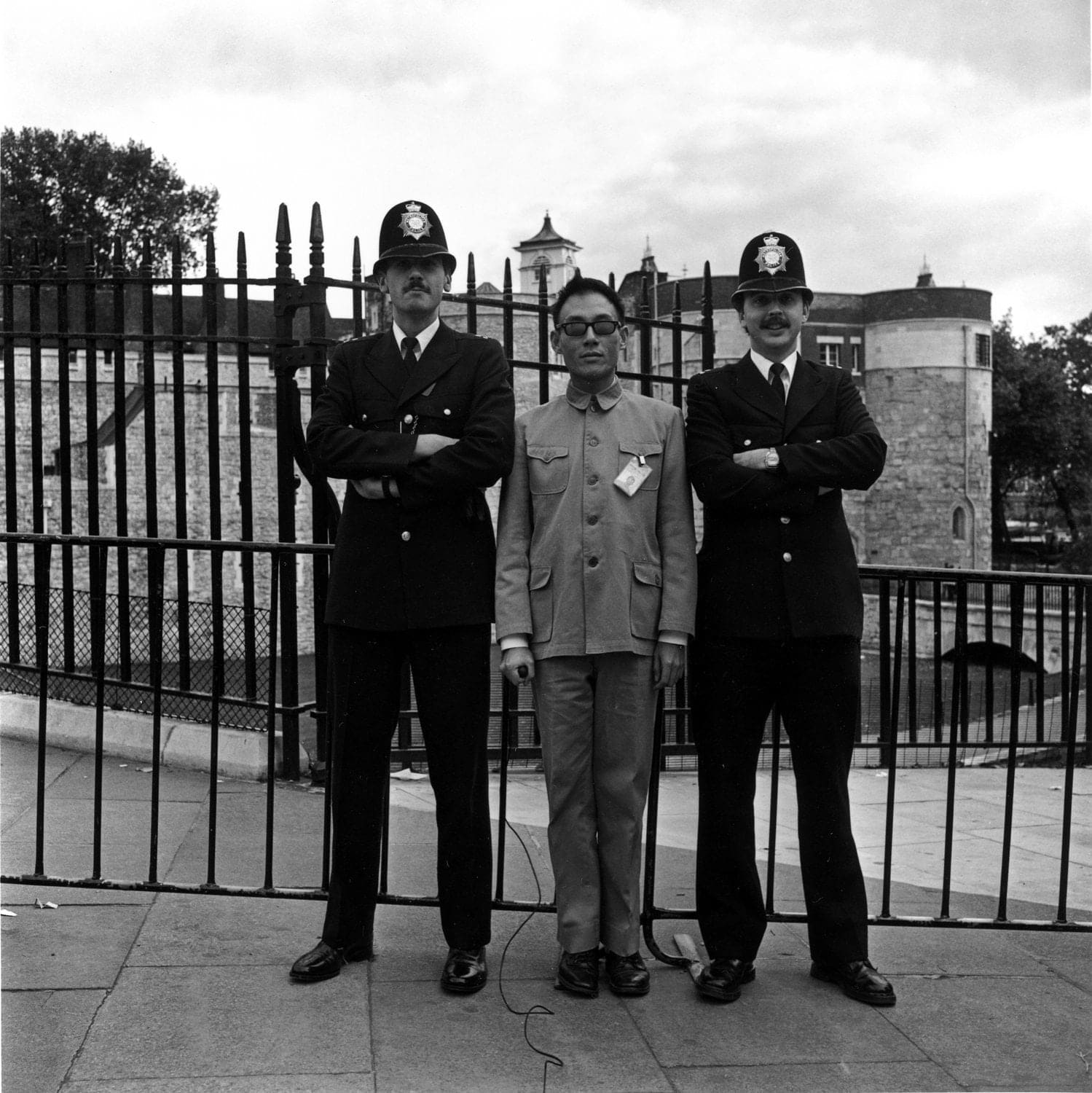 Tseng Kwong Chi, London, England (2 Bobbies), 1983