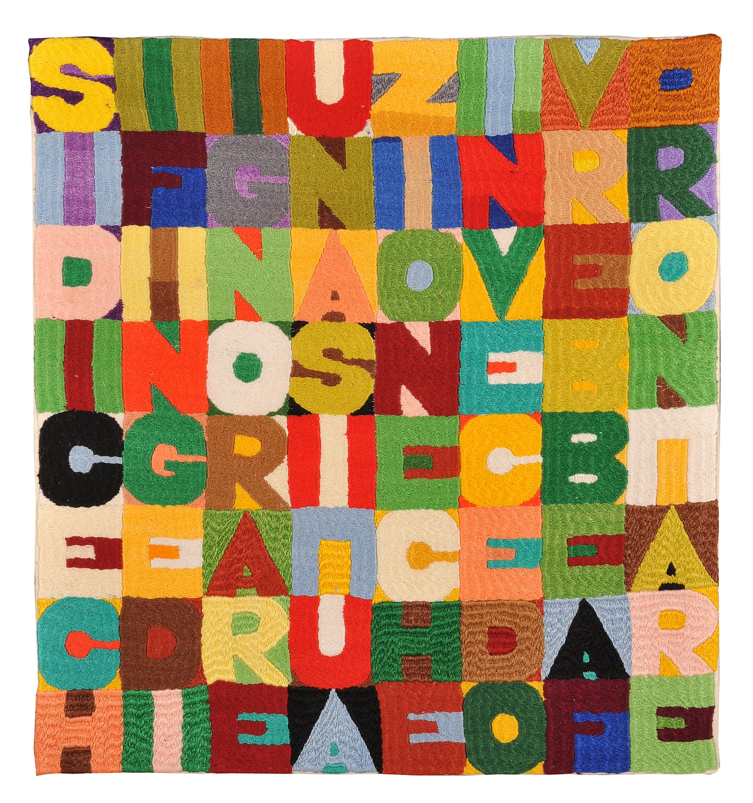 Alighiero Boetti, Si Dice chi Finge di Ignorare una Situazione che Invece Dovrebbe Affrontare, 1988