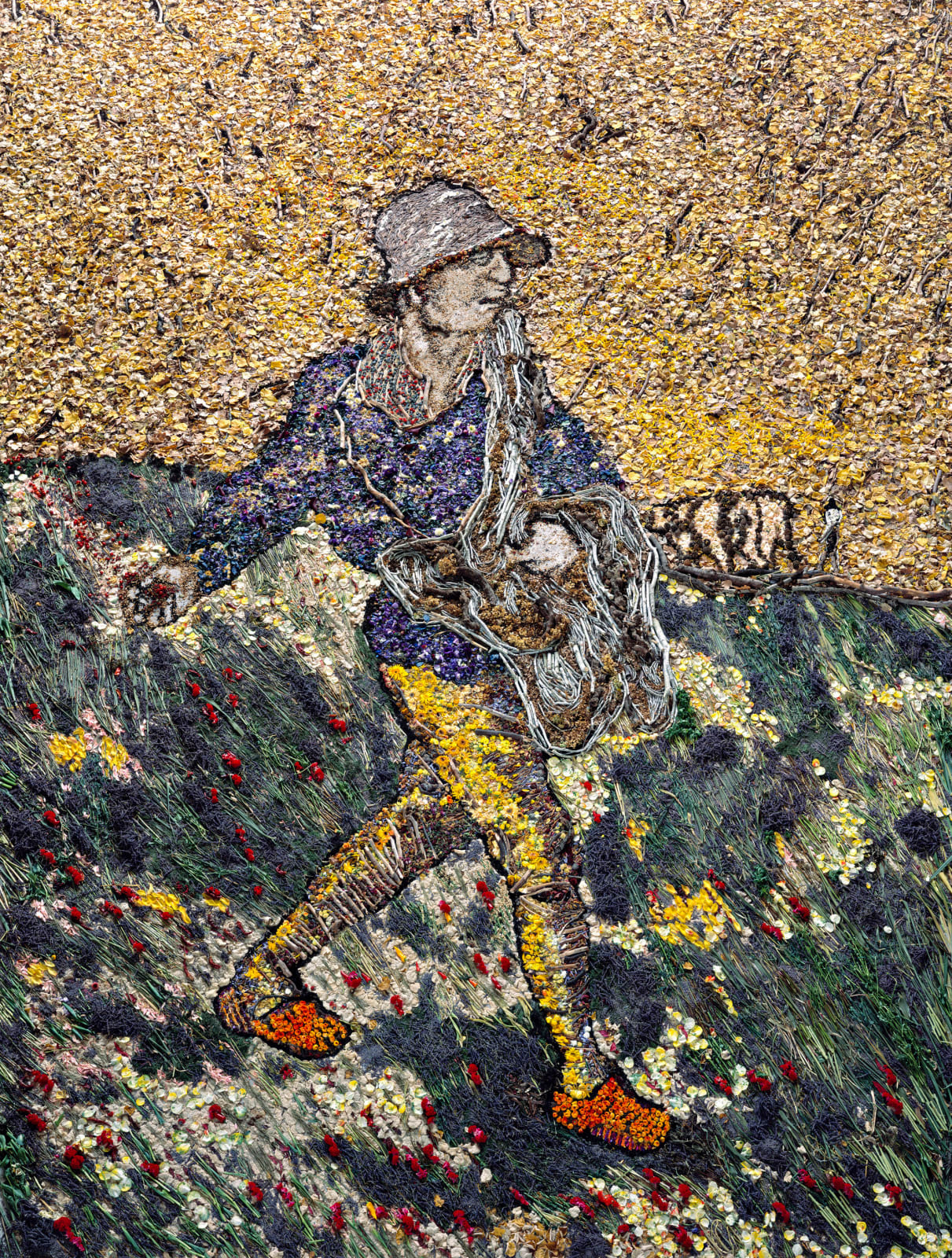 Vik Muniz, The Sower, after Van Gogh, 2011