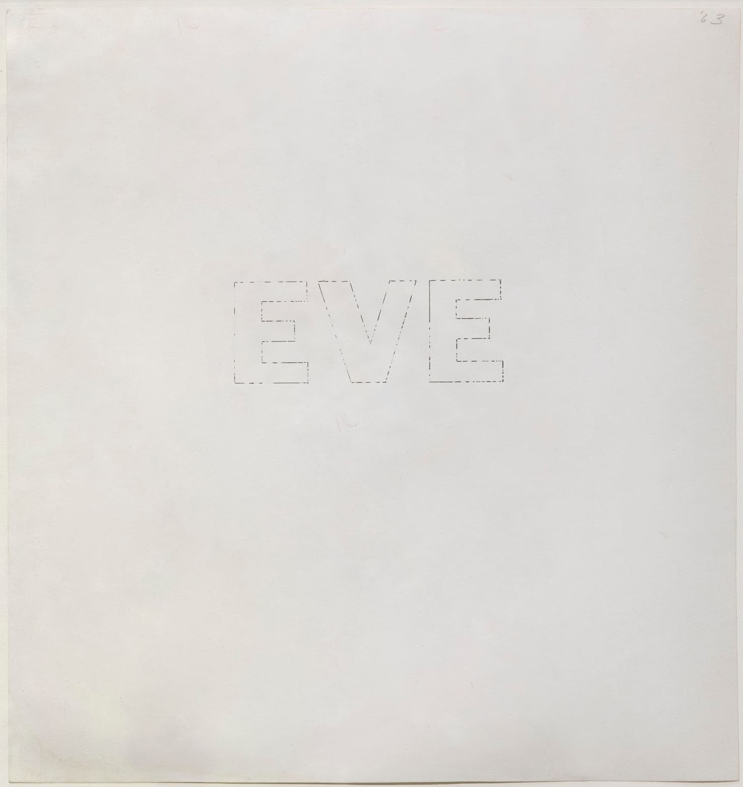 Ed Ruscha, Eve, 1963