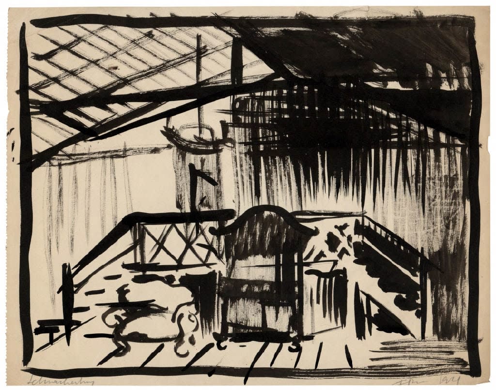 Franciszka Themerson, Interior at Schnackenburg (X) , 1929