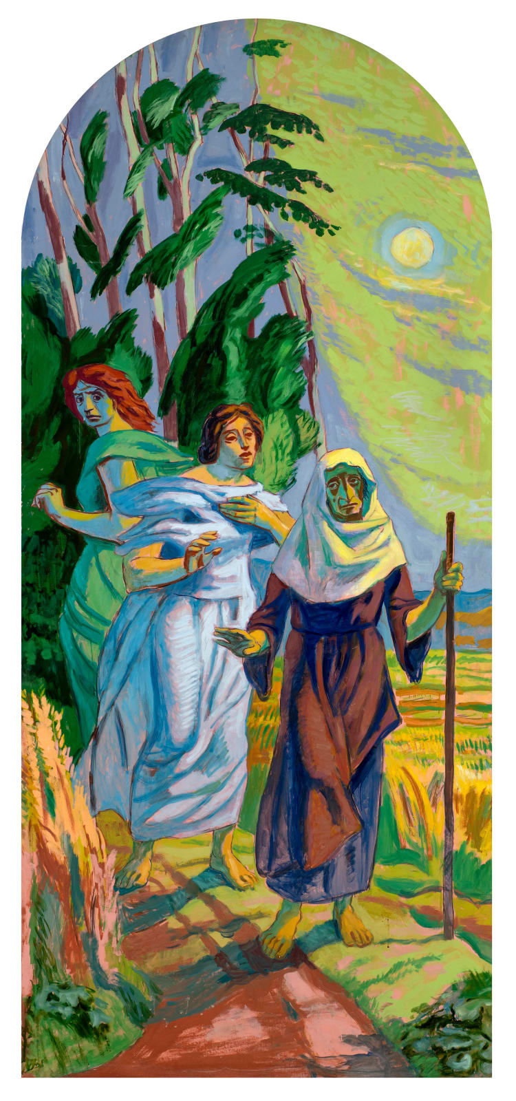 Hans Feibusch, Naomi and her Daughters-in-Law, 1973