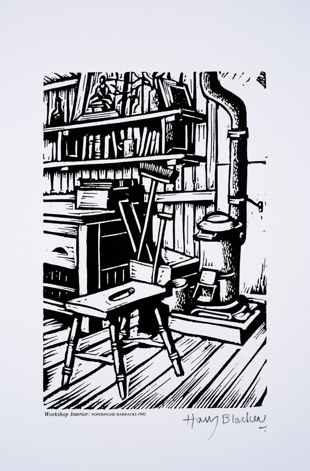 Harry Blacker (Nero), Workshop Interior: Poperinghe Barracks 1942, 1943