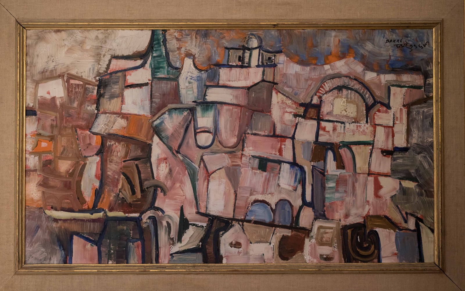 SK Bakre, Untitled (Abstract City), 1964