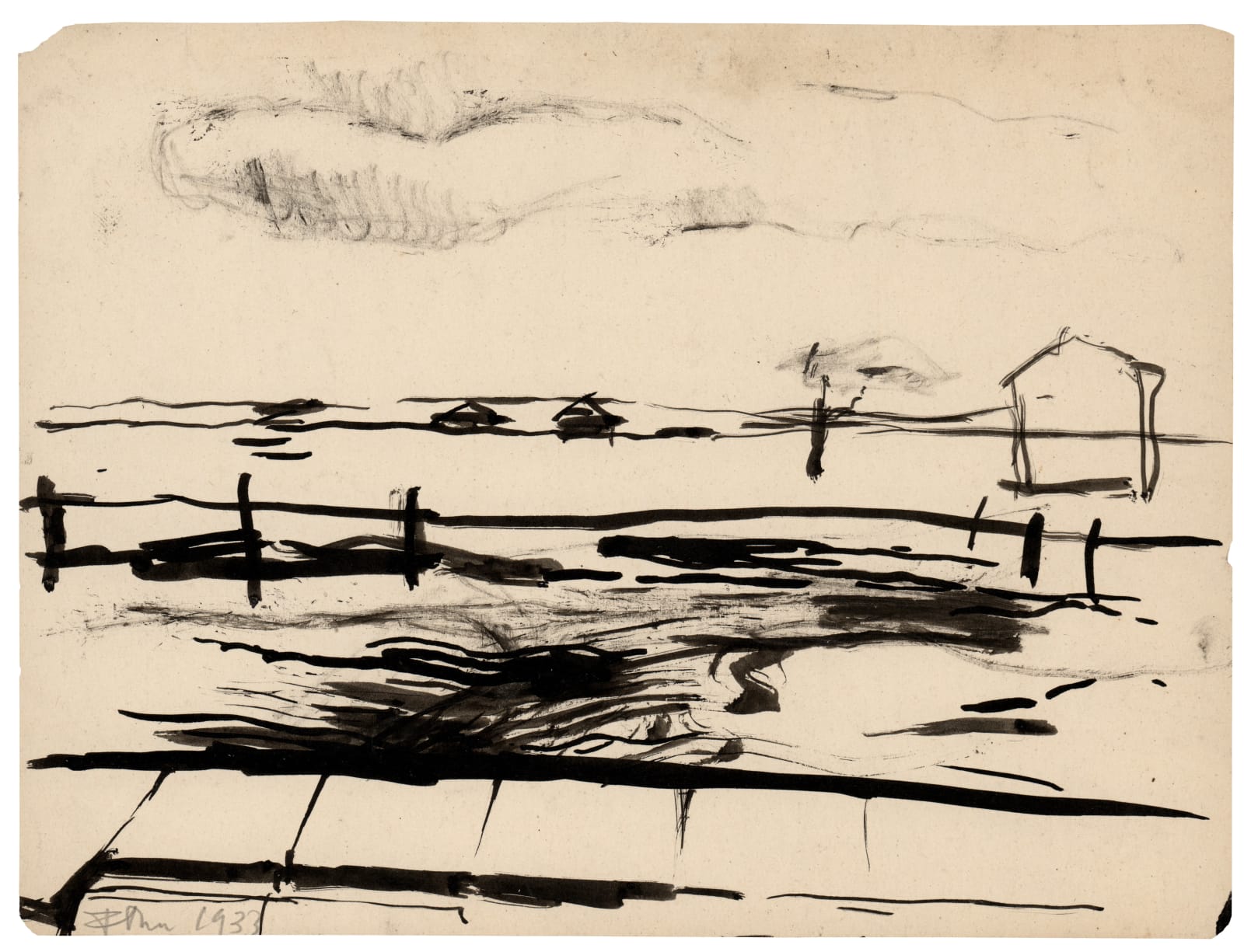 Franciszka Themerson, Sunken road (8) , 1933