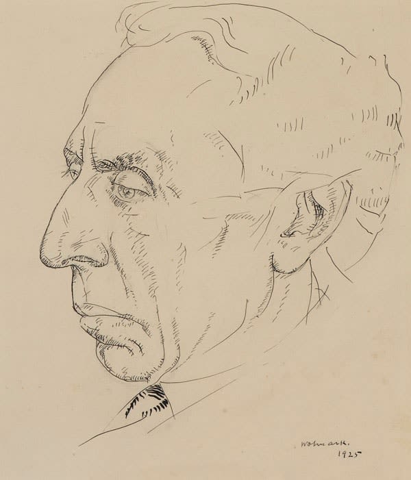 Alfred Wolmark, Portrait of Israel Zangwill