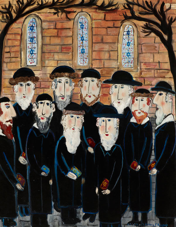 Dora Holzhandler, Group of Jews: The Minyan